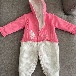 Pink and Gray Kids One Piece